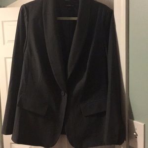 Plus size grey blazer